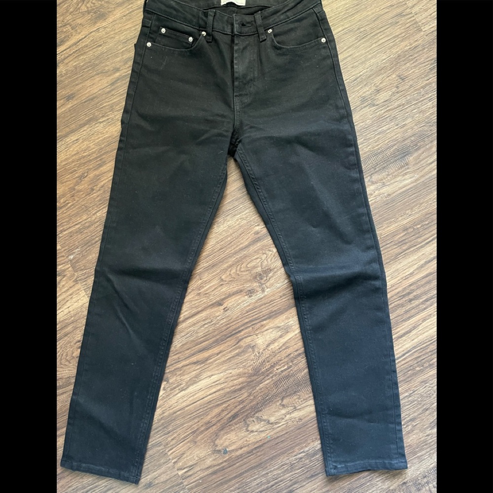 Zara straight leg black jeans